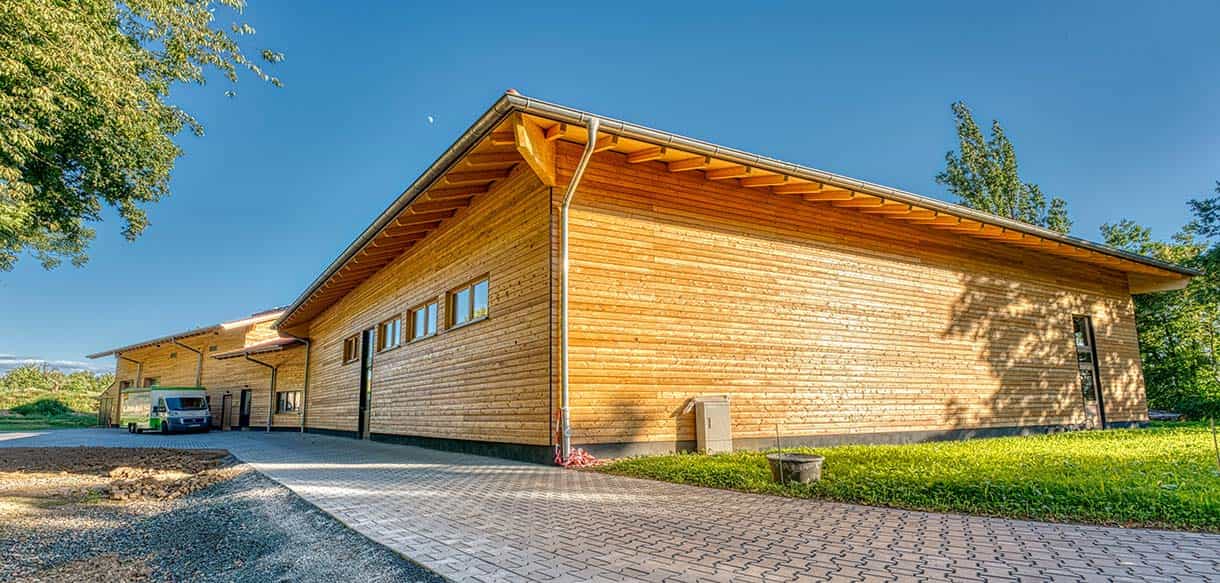 Neubau einer Markt- und Lagerhalle von Haas Gewerbebau