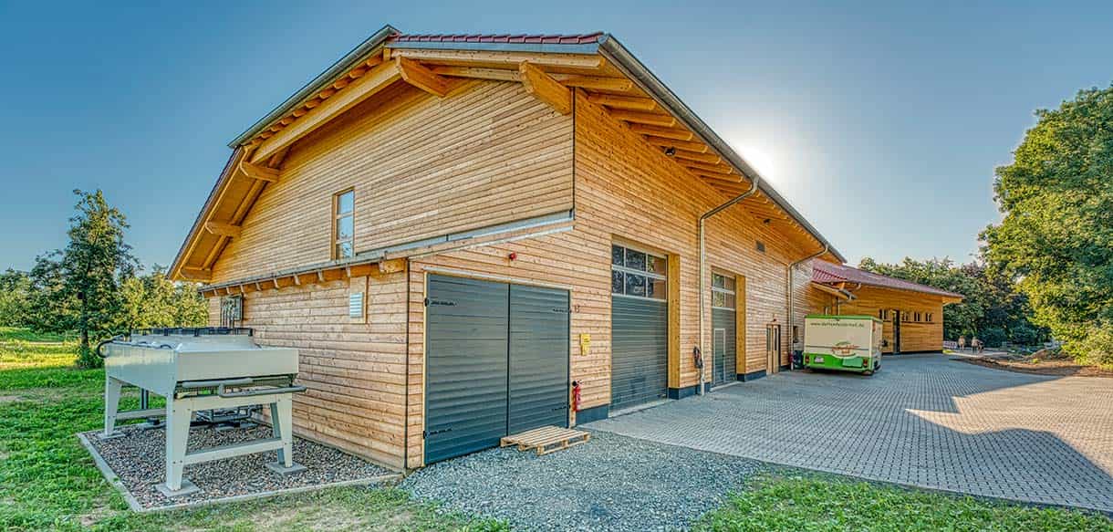Neubau einer Markt- und Lagerhalle von Haas Gewerbebau