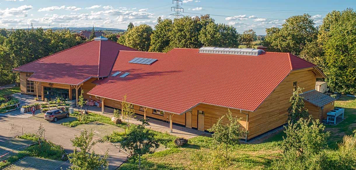 Neubau einer Markt- und Lagerhalle von Haas Gewerbebau