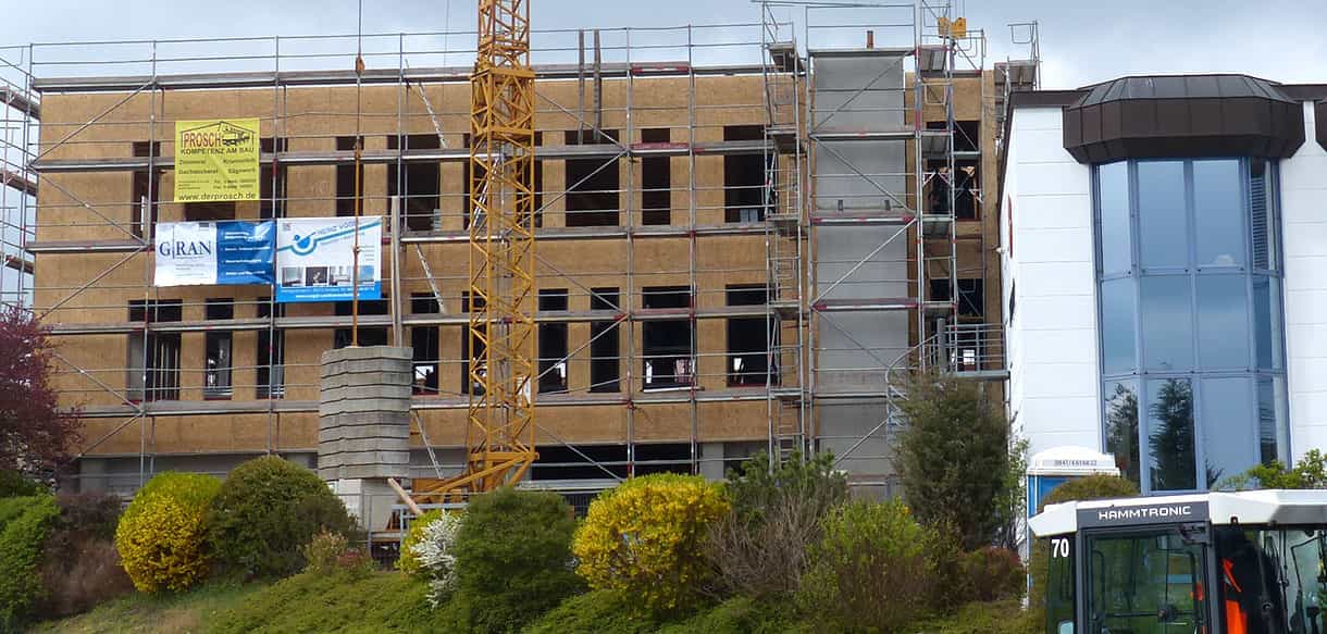 Dach-Wand-Decke-Konstruktion von Haas Holzbausysteme