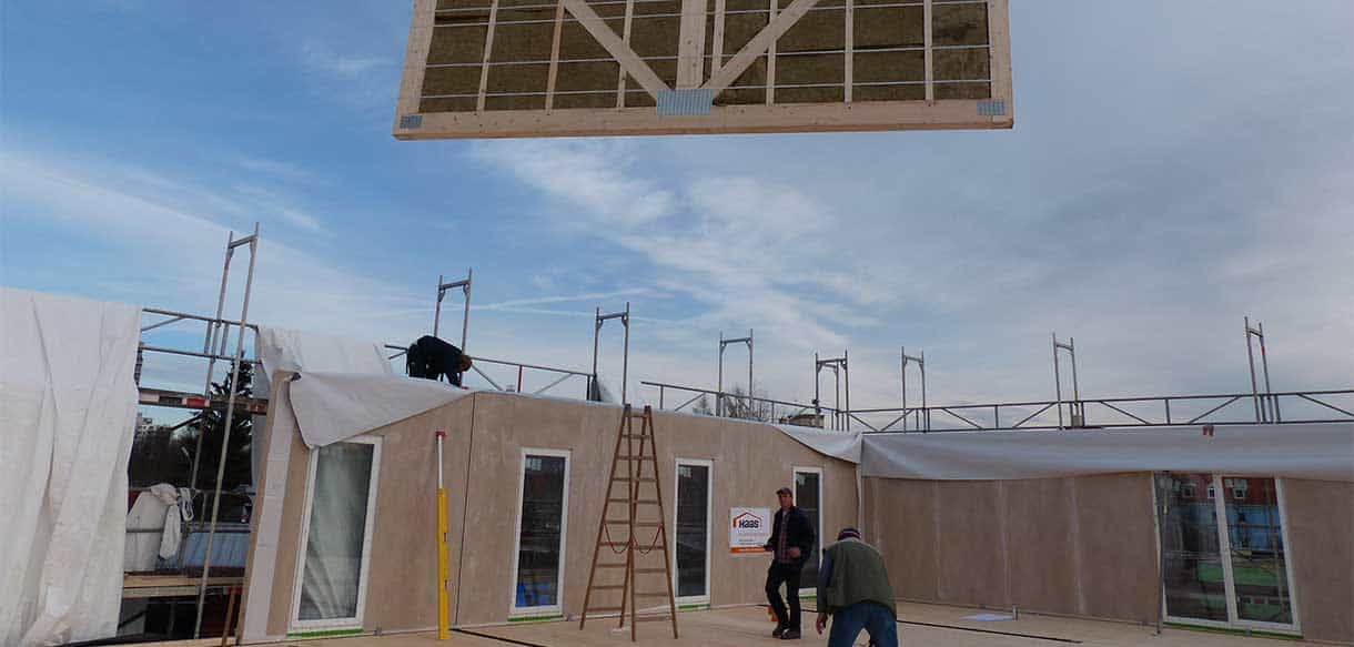 Flüchtlingsunterkunft von Haas Holzbausysteme in München, 5