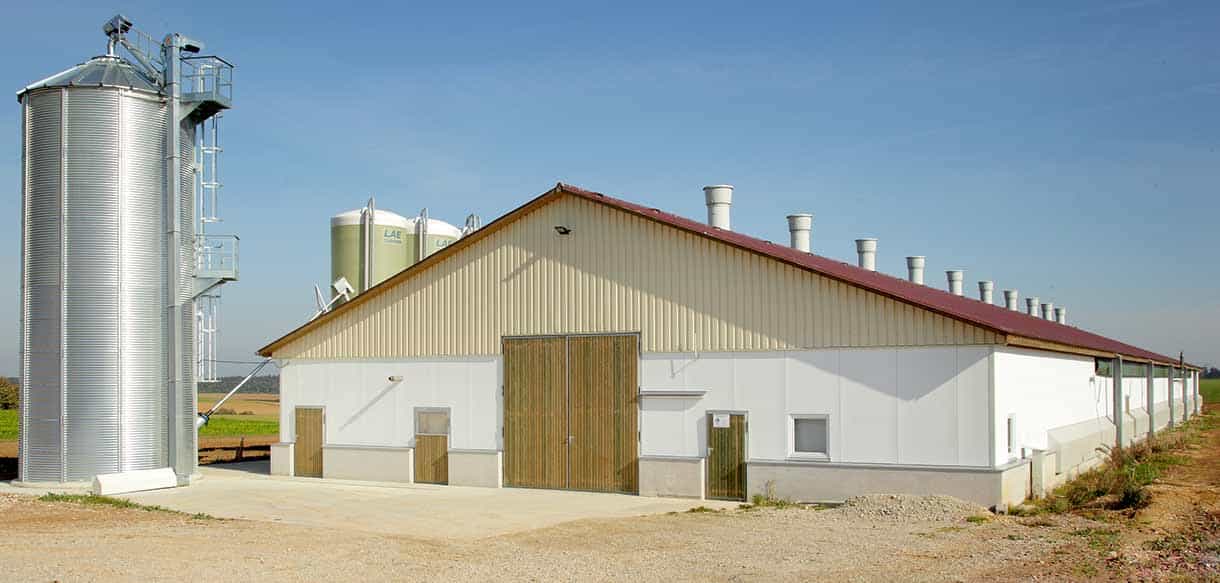 Hähnchenmaststall von Haas Landwirtschaftsbau