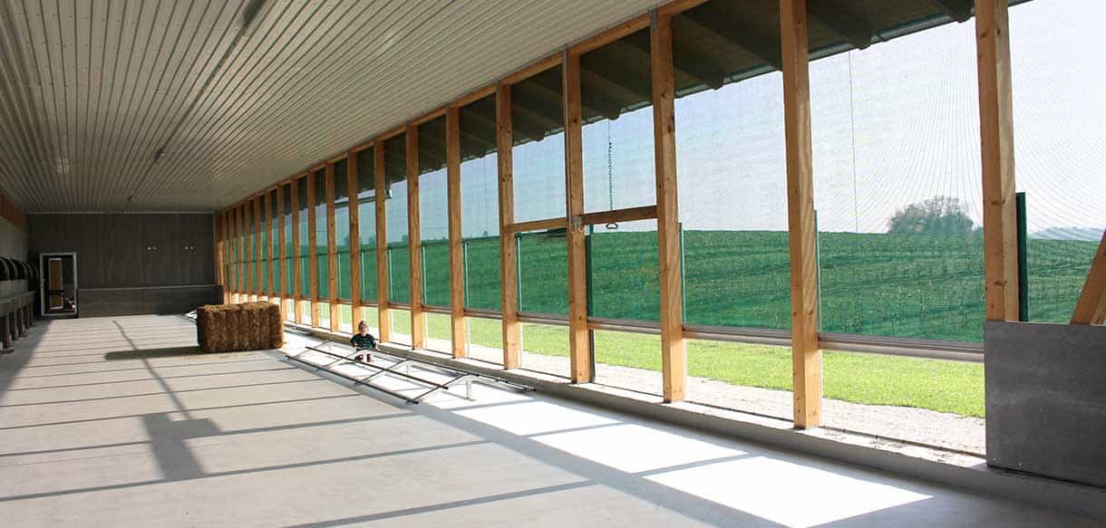 Bio-Hähnchenmaststall mit Wintergarten von Haas Landwirtschaftsbau