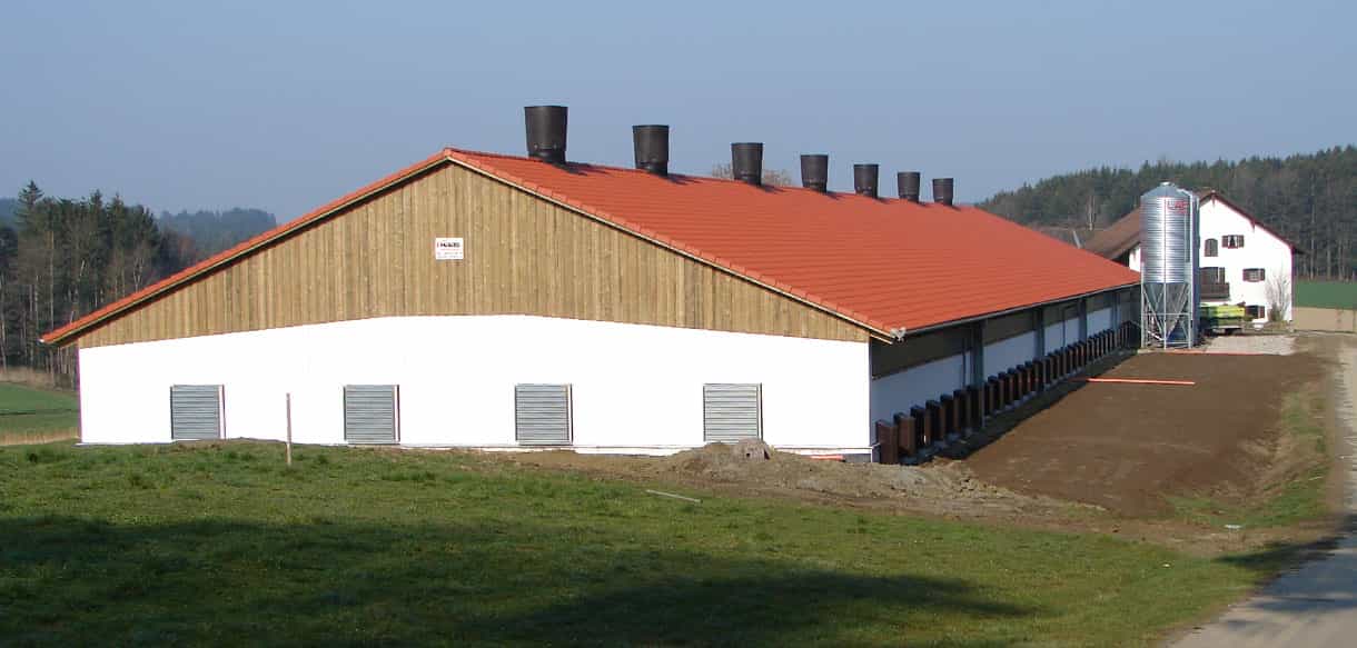 Hähnchenmaststall von Haas Landwirtschaftsbau