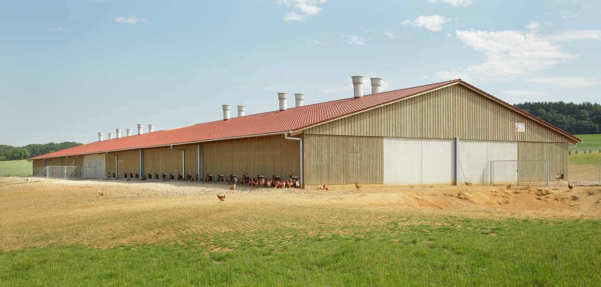 Bio Legehennenstall von Haas Landwirtschaftsbau