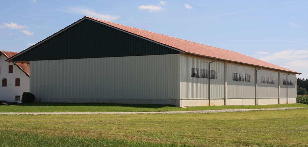 Mehrzwecklagerhalle von Haas Landwirtschaftsbau in Eggenfelden