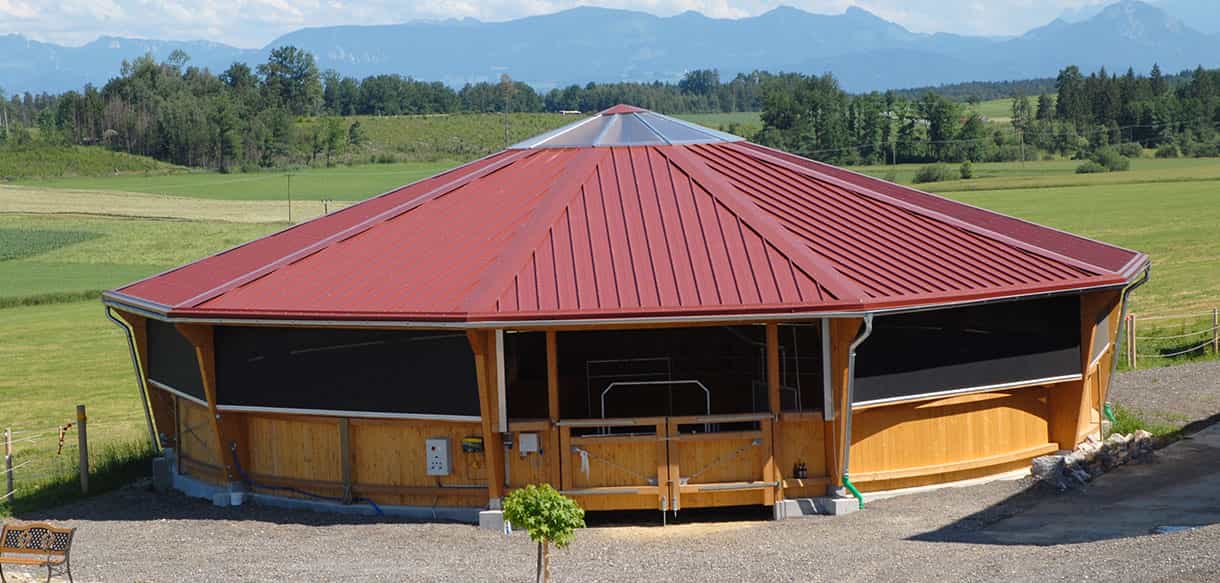Longierhalle von Haas Landwirtschaftsbau