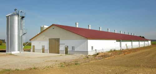Hähnchenmaststall von Haas Landwirtschaftsbau